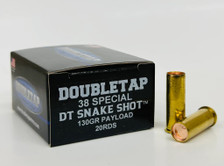 DoubleTap 38 Special Ammunition DT38SPLSS20 130 Grain Snakeshot 20 Rounds