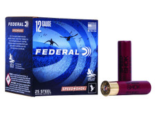 Federal 12 Gauge Ammunition Speed Shok Steel Waterfowl WF134BBB 3-1/2" BBB Steel Shot 1-1/2oz 1500fps 25 Rounds