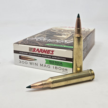 Barnes 300 Win Mag Ammunition Harvest Collection BB32405 180 Grain Sierra Tipped Gameking 20 Rounds