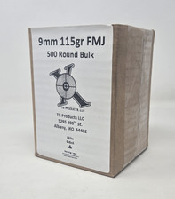 Ten Ring 9mm Ammunition TR39115500 115 Grain Full Metal Jacket Bulk 500 Rounds