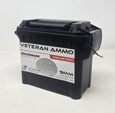 Hyperion Veteran Ammo 9mm Ammunition Brass Plated Steel Case HMCAN9115BPS500 115 Grain Full Metal Jacket CAN 500 Rounds