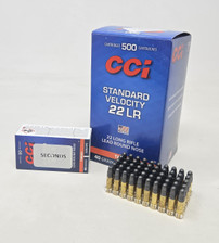 CCI 22LR Ammunition Factory Seconds Target F2NDCCI0035 40 Grain Lead Round Nose Brick 500 Rounds