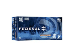 Federal 400 Legend Ammunition Power Shok F400LA 210 Grain Jacketed Soft Point 20 Rounds