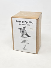 Ten Ring 9mm Ammunition Nickel Plated Brass TR9MM147500NP 147 Grain Full Metal Jacket BULK 500 Rounds