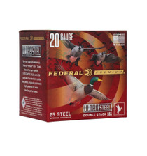 Federal Premium 20 Gauge Ammunition Ultra Steel PWUX20935 3" Double Stack #3&5 Shot 1oz 1400fps 25 Rounds