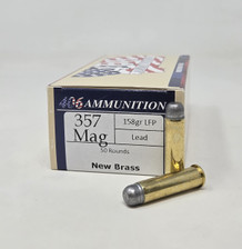 406 Ammunition 357 Mag Ammunition 357M158LFP50 158 Grain Lead Flat Point 50 Rounds