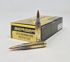 Berger 223 Remington Ammunition Match Grade BER23040 69 Grain Open Tip Match 20 Rounds