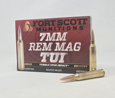 Fort Scott Munitions 7mm Rem Mag Ammunition Tumble Upon Impact FSM7MMMAG150SCV2 150 Grain Solid Copper Spun 20 Rounds