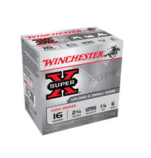 Winchester 16 Gauge Ammunition High Brass X16H6 2-3/4" 1-1/8oz #6 25 rounds