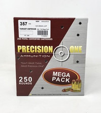 Precision One 357 Sig Ammunition 125 Grain Jacketed Hollow Point 250 rounds