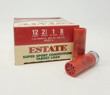 Estate 12 Gauge Ammunition Super Sport Competition Load SS12L18 2-3/4" 1oz #8 shot 1180fps Case of 250 rounds