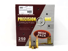 Precision One 300 AAC Blackout Ammunition 150 Gr Soft Point REMAN Mega Pack of 250 Rounds