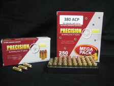 Precision One 380 Auto Ammunition 95 Grain Jacketed Hollow Point 50 Rounds