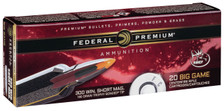 Federal 300 WSM Ammunition P300WSMTT1 180 Grain Trophy Bonded Tip 20 Rounds