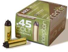 Inceptor 45 Colt UMI Ammunition ARX81450020 157 Grain ARX 20 Rounds