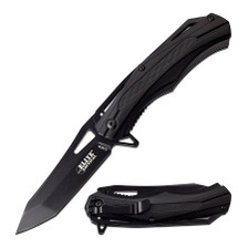 Elite Tactical Black Tanto Blade Linerlock Folding Knife ET1026BK