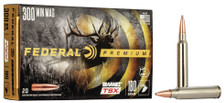 Federal 300 Win Mag Ammunition P300WP 180 Grain Barnes Triple-Shock X Hollow Point 20 Rounds