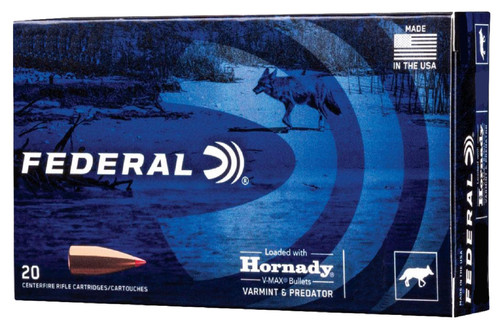 Federal 22-250 Ammunition V22250VM40 Varmint & Predator 40 Grain Ballistic Tip 20 Rounds