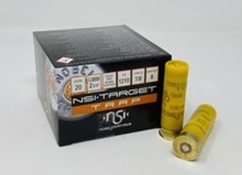 Nobel Sport Italia 20 Gauge Ammunition ANS208CASE 2-3/4" 7/8oz 8 Shot Trap 1210fps CASE 250 Rounds