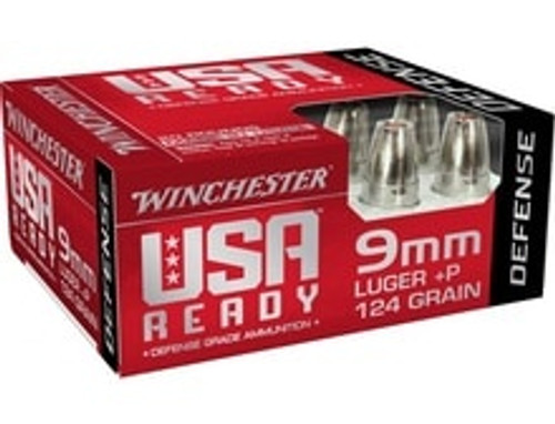 Winchester 9mm Luger +P Ammunition RED9HP 124 Grain Hex-Vent Hollow Point 20 Rounds