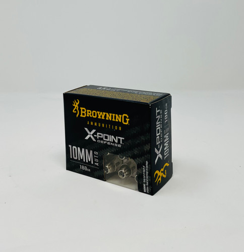 Browning 10mm Ammunition B191700102 180 Grain Hollow Point X-Point 20 Rounds