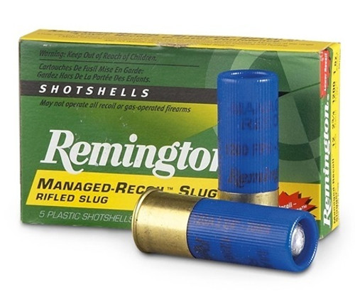 Remington 12 Gauge Rifled Slug RR12RSB 2-3/4" 1oz 1200fps Managed Recoil 5 Rounds