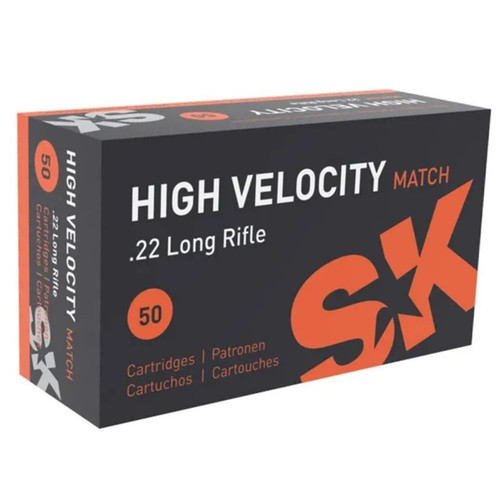 Lapua SK .22LR Rifle Match Ammunition LUSK420137 40 Grain High Velocity Lead Round Nose 50 Rounds