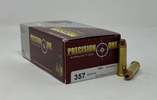 Precision One 357 Magnum Ammunition PONE67 125 Grain Hollow Point XTP 50 Rounds