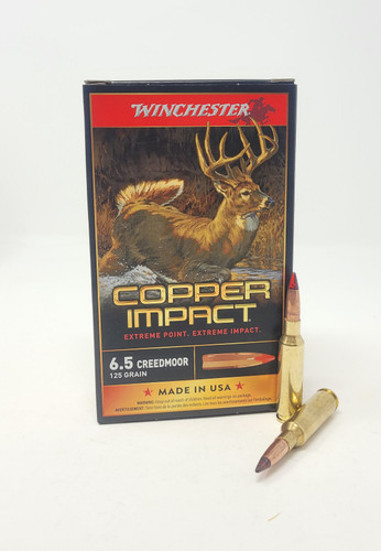 Winchester 6.5 Creedmoor Ammunition X65DSLF 125 Grain Copper Extreme Point Ballistic Tip 20 Rounds