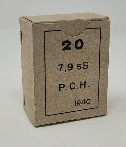 Greek 1940's Surplus 8mm Mauser Ammunition AM8001 198 Grain Lead Core Full Metal Jacket 20 Rounds