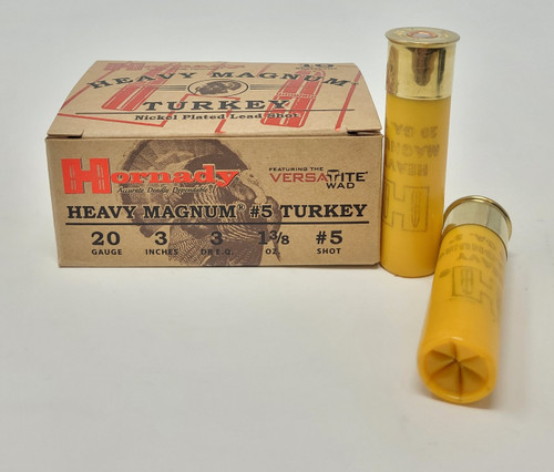 Hornady Heavy Magnum Turkey 20 Gauge Ammunition H86248 3" 1-3/8oz #5 Shot 1150 fps 10 Rounds