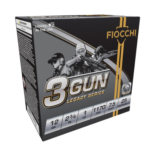 Fiocchi 12 Gauge Ammunition FI12DL3G75CASE 2-3/4" 1oz #7.5 Shot 1170fps CASE 250 Rounds