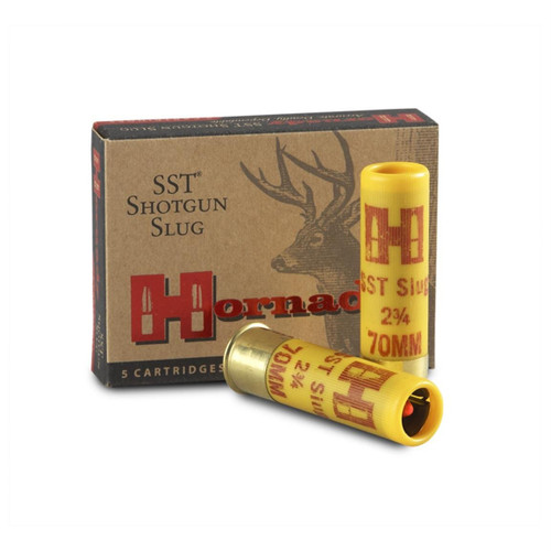 Hornady 20 Gauge Ammunition H86232 2-3/4" 250 Grain SST Slug 5 Rounds