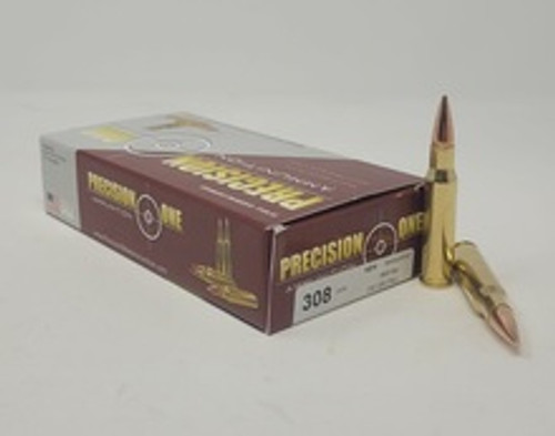 Precision One 308 Win Ammunition PONE1416 150 Grain Full Metal Jacket 20 Rounds
