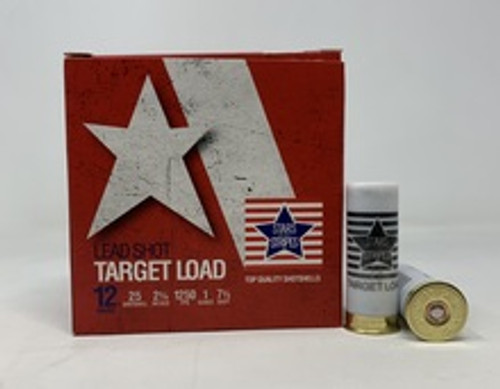 Stars and Stripes 12 Gauge Ammunition Target Loads CT12875CASE 2-3/4" 7.5 Shot 1oz 1250fps Case of 250 Rounds