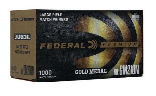 Federal Gold Medal Large Rifle Match Primers GM210M 1000 Count