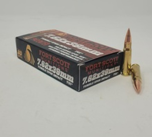 Fort Scott Munitions 7.62x39mm Ammunition FSM76239117SCV 117 Grain Solid Copper Spun 20 Rounds