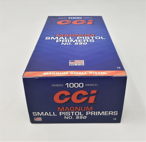 CCI Primers No.550 Magnum Small Pistol 0018 Brick of 1000 Count