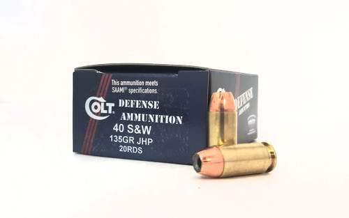 Double Tap 40 S&W Ammunition DT40SW135JHP20 135 Grain Jacketed Hollow Point 20 Rounds