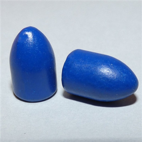The Blue Bullets 9mm Reloading Bullets BLUE9MM250CT 115 Grain Round Nose Blue Polymer Coated 250 Pieces
