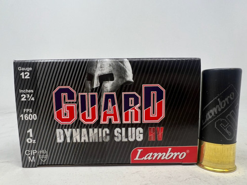 Lambro 12 Gauge Ammunition LAM12HVSLUG 2-3/4" 1600fps 1oz Slug 10 Rounds