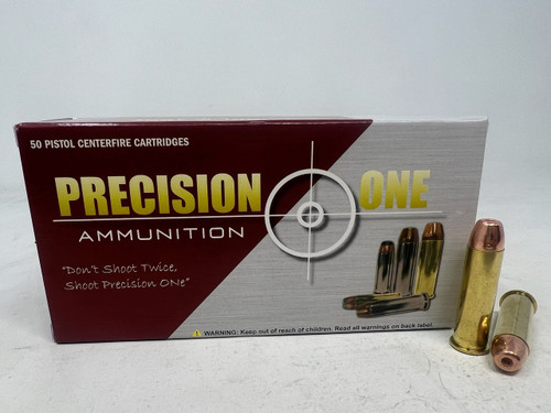 Precision One 357 Magnum Ammunition PONE1461 158 Grain Copper Plated Hollow Point 50 Rounds