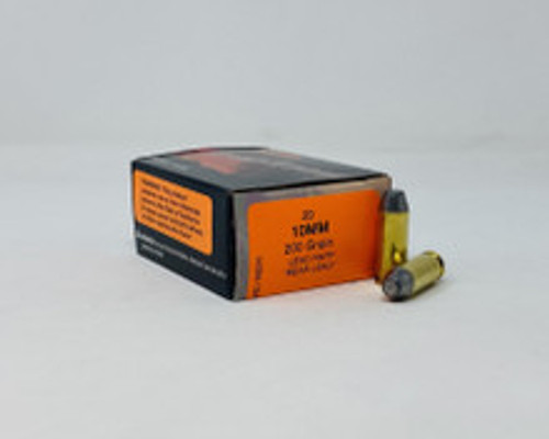 HSM 10mm Auto Ammunition HSM-10MM-9-N-20 200 Grain Lead Round Nose Flat Point Bear Load 20 Rounds