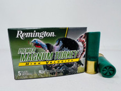 Remington 12 Gauge Ammunition Premier Magnum Turkey HV PHV12M5A 3" #5 Shot 1-3/4oz 1300fps 5 Rounds