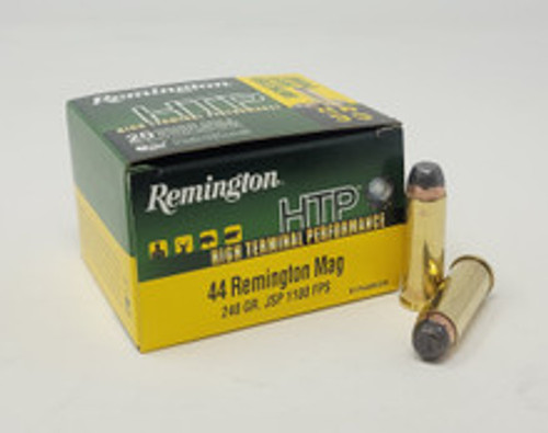 Remington 44 Mag Ammunition High Terminal Performance RTP44MG2A 240 Grain Jacketed Soft Point 20 Rounds