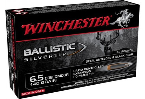 Winchester 6.5 Creedmoor Ammunition SBST65CM 140 Grain Rapid Controlled Expansion Polymer Tip 20 Rounds