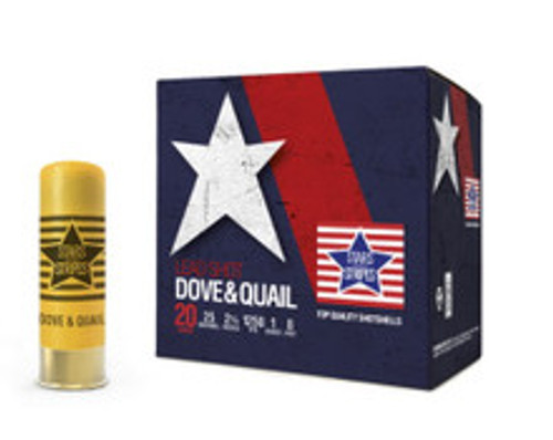 Stars and Stripes 12 Gauge Ammunition Dove & Quail CDQ12808 2-3/4" #8 Shot 1oz 1250fps CASE 250 Rounds