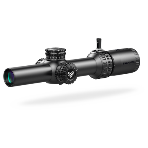 Swampfox Arrowhead LPVO 1-10x24mm Rifle Scope 30mm Tube Second Focal Plane Illuminated Etched Gorilla BDC Reticle ARH11024-B