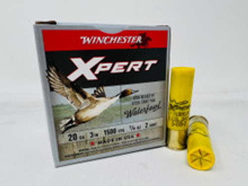 Winchester 20 Gauge Ammunition Xpert HV Steel Waterfowl WEX2032 3" #2 Shot 7/8oz 1500fps 25 Rounds