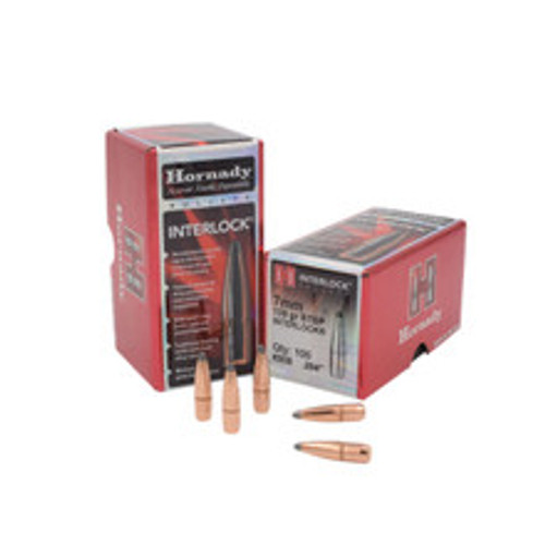 Hornady 7mm (.284 Dia) Reloading Bullets H2825 139 Grain Interlok Boat Tail Soft Point 100 Pieces